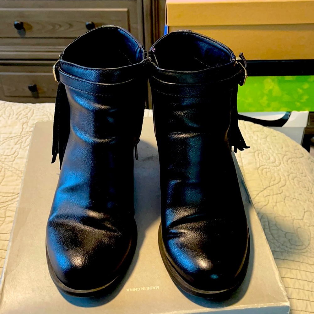 Sam Edelman Circus black leather booties